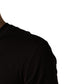 Brown Logo Embroidered Men Crew Neck T-shirt