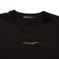 Brown Logo Embroidered Men Crew Neck T-shirt