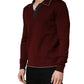 Maroon Re-Edition Wool Long Sleeves T-shirt