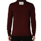 Maroon Re-Edition Wool Long Sleeves T-shirt