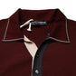 Maroon Re-Edition Wool Long Sleeves T-shirt