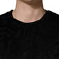 Black DG Mania Logo Print Casual  T-shirt
