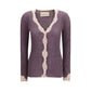 Purple Viscose Cardigan
