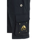 Black Cotton Bermuda Shorts