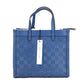 Marc Jacobs Mini Grind Blue Sea Perforated Leather Crossbody Tote Bag Purse