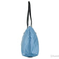 Versace Portuna Medusa Medium Cornflower Blue Nylon Leather Tote Bag Purse