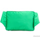 Versace Small Bright Green Nylon Matte Medusa Belt Bag Waist Fanny Pack Purse