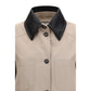 Beige Polyester Coat