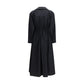Black Cotton Casual Dress