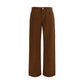 Brown Cotton Pants