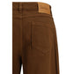 Brown Cotton Pants