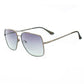 Gray Metal Sunglasses