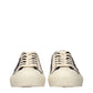 Beige Fabric Low Top Sneakers