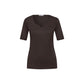 Brown Cotton Long Sleeve T-Shirt