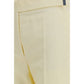 Beige Viscose Flared Pants