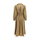 Beige Cotton Casual Dress