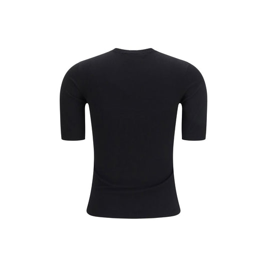 Black Viscose T-Shirt