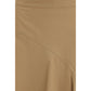 Beige Cotton Midi Skirt