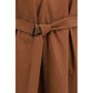 Brown Polyamide Casual Dress