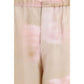 Multicolor Silk Casual Pants