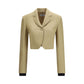 Beige Linen Denim Jacket