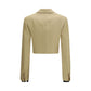 Beige Linen Denim Jacket