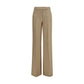 Beige Linen Casual Pants