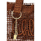 Brown Raffia Shoulder Bag