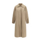 Beige Polyester Trench Coat