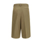 Beige Viscose Cropped Pants