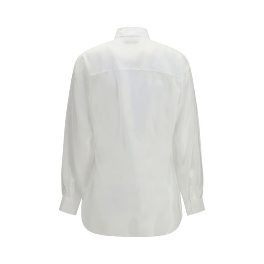 White Lyocell Dress Shirt