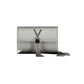 Silver Polyurethane Women Bag