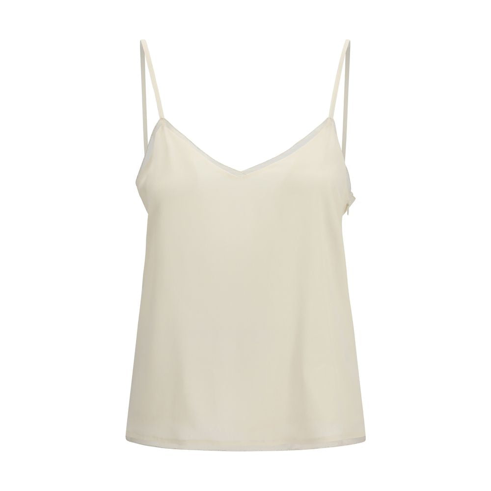 Beige Acetate Blouse