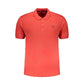 Red Cotton Men Polo Shirt