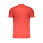 Red Cotton Men Polo Shirt