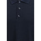 Blue Viscose Polo Shirt