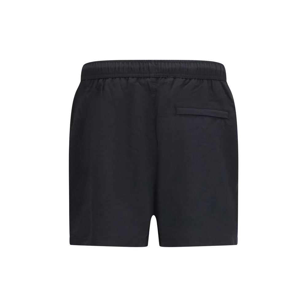 Black Fabric Shorts