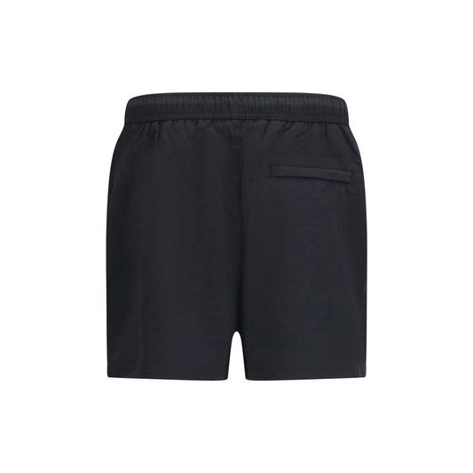 Black Fabric Shorts