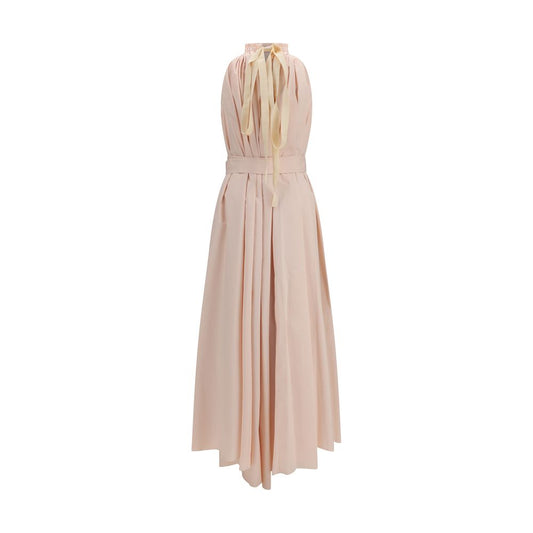 Multicolor Polyester Long Dress
