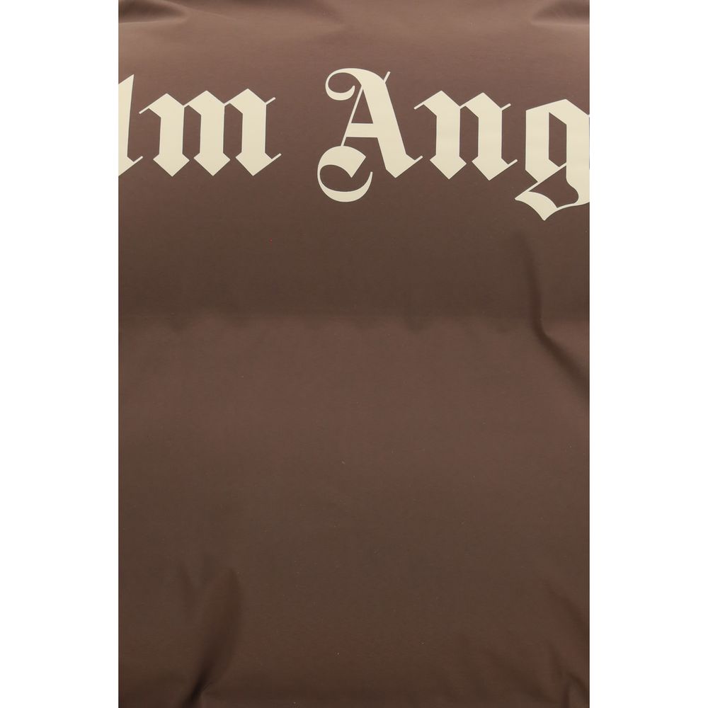 Brown Polyamide Full-Length Jacket
