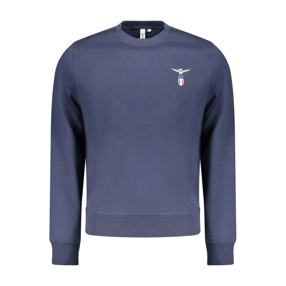 Blue Cotton Men's Sweatshirt