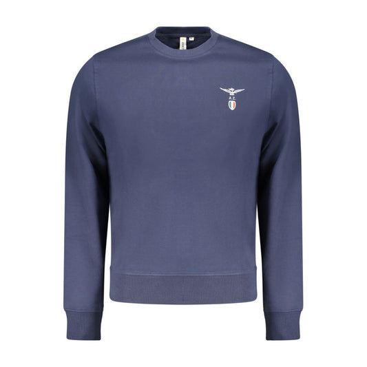 Blue Cotton Men's Sweatshirt