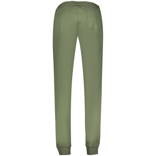 Green Cotton Men Trousers