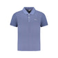 Blue Organic Cotton Men Polo
