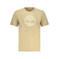 Beige Cotton Men Shirt