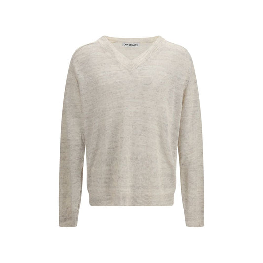 Beige Linen Sweatshirt