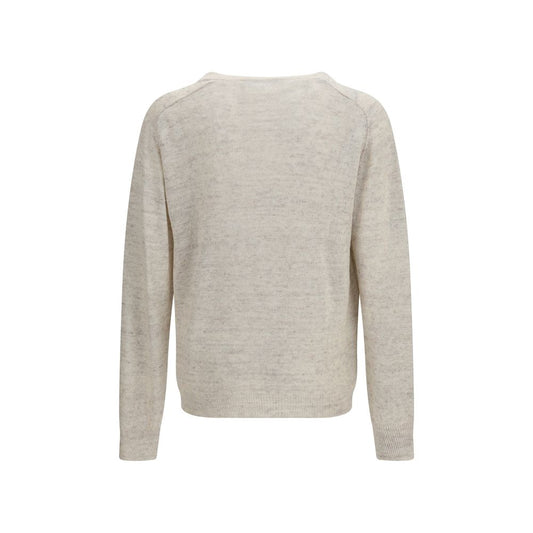 Beige Linen Sweatshirt