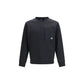 Black Cotton Sweatshirt