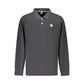 Black Cotton Men Polo Shirt