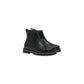 Black Leather Ankle Boots